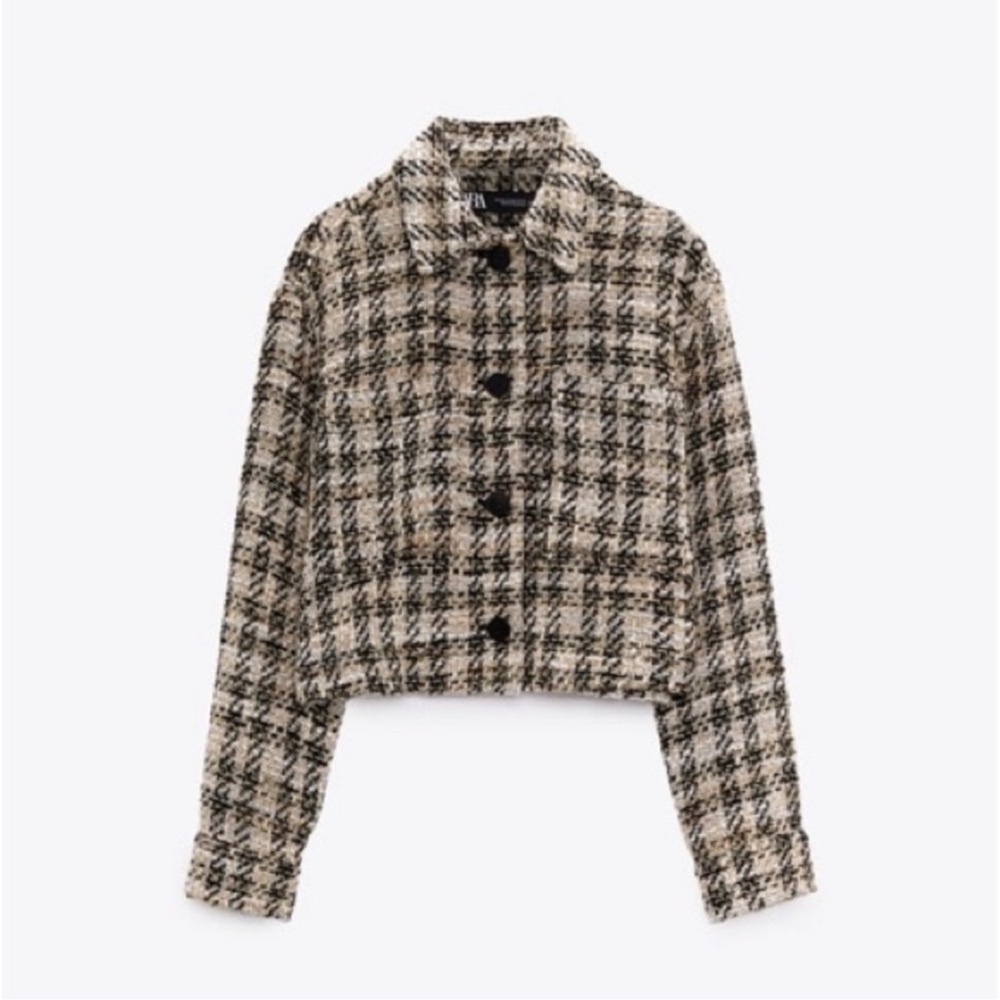 Zara - Tweed Cropped Jacket